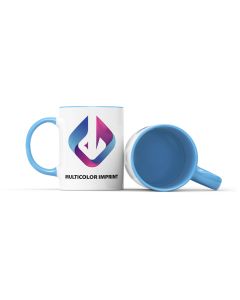 Kaito mug with colored interior and handle 330 ml