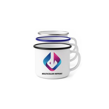 Olina enamel mug white 258 ml