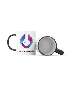 Tasse Kaito mit farbigem Rand und Henkel 330 ml