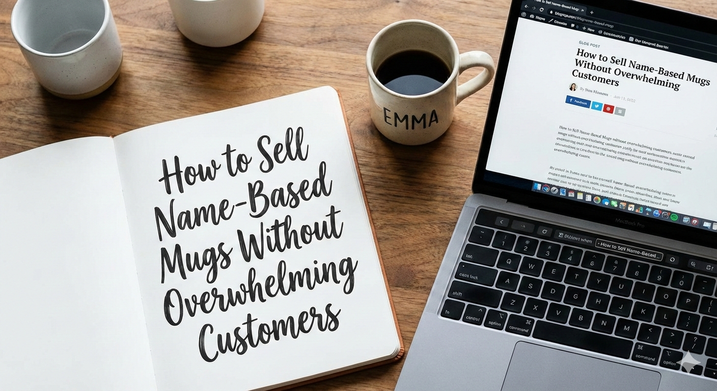 How to Sell Name-Based Mugs Without Overwhelming Customers